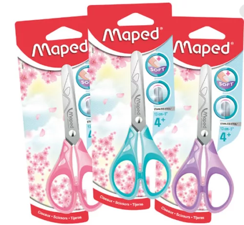 MAPED ESSENTIALS SOFT OLLÓ ISKOLAI PASZTELL SZÍN 13CM 1DB