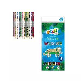   COOL BY VICTORIA SZÍNES CERUZA HÁROMSZÖGLETŰ WILD LIFE 12 SZÍN 1CS