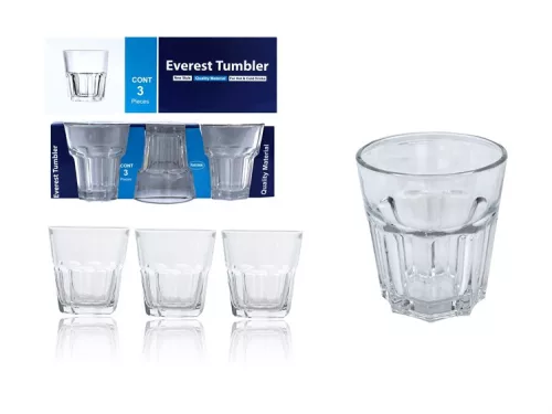 CASABLANCA POHÁR ÜVEG 250ML 3DB