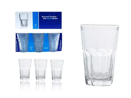 CASABLANCA POHÁR ÜVEG 300ML 3DB