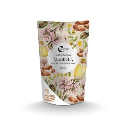 CHARLOTTE FOLYÉKONY SZAPPAN UTÁNTÖLTŐ MANDULA JOJOBA 250ML