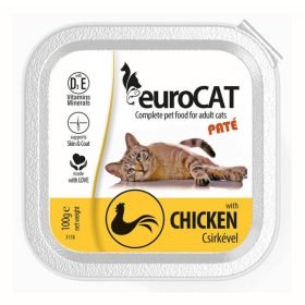 EUROCAT MACSKAELEDEL PATÉ CSIRKE 100G