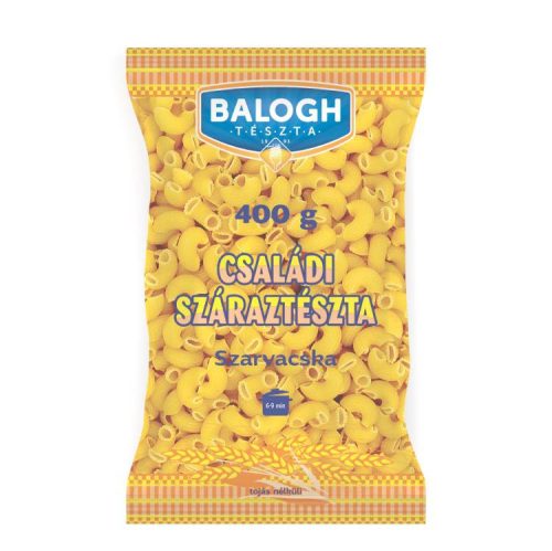 BALOGH TÉSZTA SZARVACSKA TOJÁS NÉLKÜLI 400G