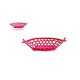 KOSÁR BAMBUSZ LUKACSOS CSÓNAK VÖRÖS 8-85/R 25/27X12XH4/11CM 1DB