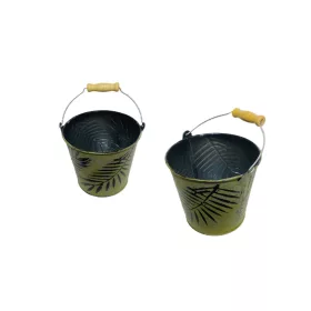   KASPÓ BÁDOG FANYELES TRÓPUSI ZÖLD 140-B-112 D14XH12CM 1DB