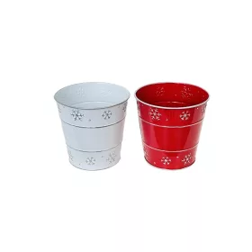   KASPÓ BÁDOG FEHÉR PIROS MIX HÓPIHÉS 140-B-22-08/S D13/9XH13CM 120/2 1DB