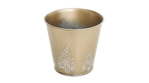 KASPÓ BÁDOG KEREK ARANY 140-B-22-21 D13/9XH12CM 1DB