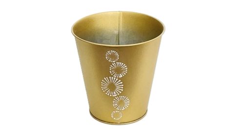 KASPÓ BÁDOG KEREK ARANY 140-B-22-55 D13/9XH13CM 1DB