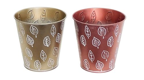 KASPÓ BÁDOG KEREK ARANY-ROSE MIX 140-B-22-54 D13/9XH13CM 120/2 1DB