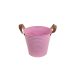 KASPÓ BÁDOG PINK BŐRFÜLES 140-B-22-05 D18/13XH16CM 1DB