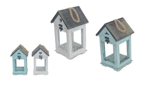 MÉCSESTARTÓ HÁZIKÓ 2 SZÍNBEN 232-MM-10 12X12XH23CM 2/18 1DB