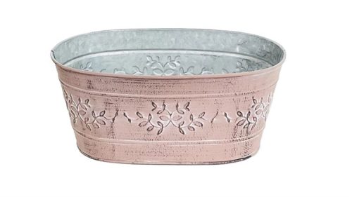 KASPÓ BÁDOG PINK OVÁL 140-B-22-09 23X13,5XH10,5CM 1DB