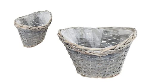 KASPÓ VESSZŐ CSÓNAK SZÜRKE 90-22-40 24X16XH13/16CM 1DB