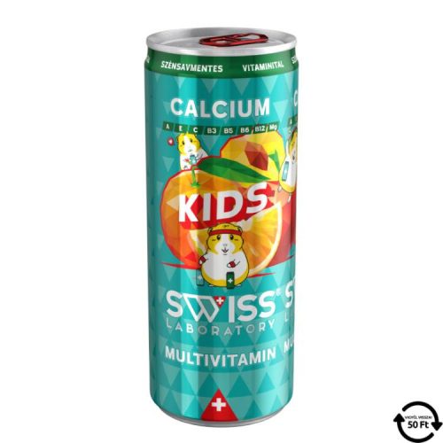 SWISS VITAMINITAL MULTIVITAMIN KIDS SZÉNSAVMENTES DRS 250ML