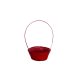 FLORENTIN BAMBUSZ OVÁL 66-2/PIROS 30X22XH13/49CM 1DB