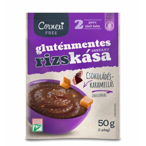 CORNEXI RIZSKÁSA CSOKOLÁDÉS KARAMELLÁS GLUTÉNMENTES 50G