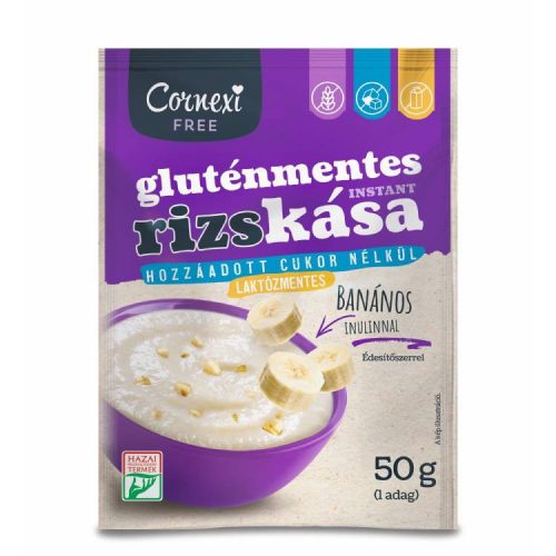 CORNEXI RIZSKÁSA BANÁNOS ÍZŰ GLUTÉNMENTES 50G