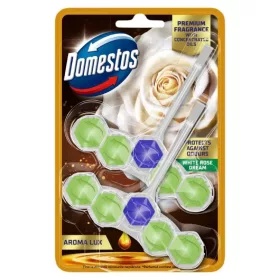DOMESTOS AROMA LUX WC RÚD WHITE ROSE 2X50G