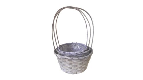 FLORENTIN BAMBUSZ ANTIKOLT LILA S/3 66-44-A/21X10/36CM 1DB