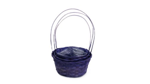 FLORENTIN BAMBUSZ ANTIKOLT LILA S/3 66-44-A/21X10/36CM 1DB