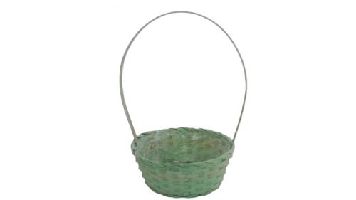 FLORENTIN BAMBUSZ OVÁL ANTIKOLT KICSI ZÖLD 66-22-A/25X18X10/40CM 1DB