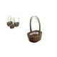 FLORENTIN BAMBUSZ OVÁL BARNA S/3 47-471/24X20X11CM/36CM 1DB