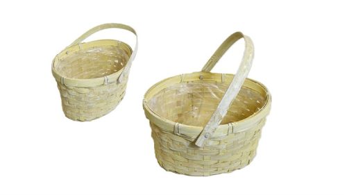 KOSÁR FONOTT CITROM SZÍNŰ OVÁLIS LF 66-25-A/19X16XH11/21CM 1DB