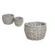 KASPÓ VESSZŐ SZÜRKE S/2 90-22-110/D26XH19  D17XH16CM 1DB