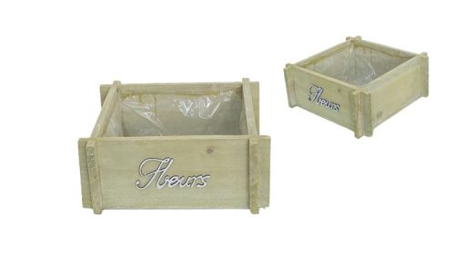 KASPÓ NATÚR FLEURS FELIRATTAL 140-W-504/M 21,5/19X21,5/19XH9CM 1DB