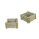 KASPÓ NATÚR FLEURS FELIRATTAL 140-W-504/S 16/14X16/14X8CM 1DB