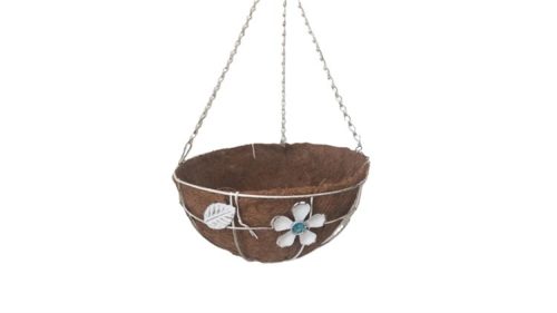 KÓKUSZ FÜGGŐ GYÖNGYÖS FEHÉR 220-12 D30XH16CM 1DB