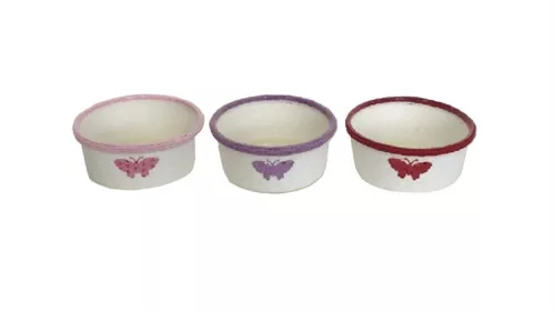 PAPÍRKASPÓ KEREK SZÍNES PEREM 9-22/MIX D15,5XH7CM 1DB