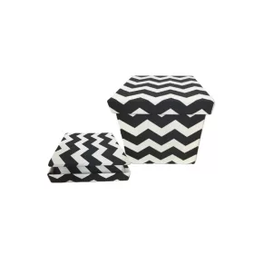   DOBOZ TEXTIL MOBIL CIKK CAKK FEKETE 55-LM-167 20X20XH19CM 1DB