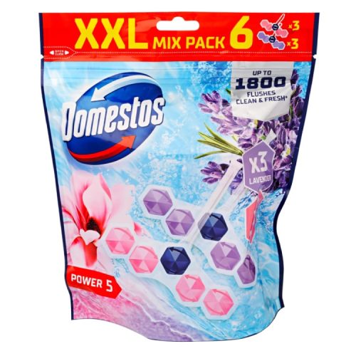 DOMESTOS POWER5 WC RÚD MAGNOLIA LAVENDER 6X50G