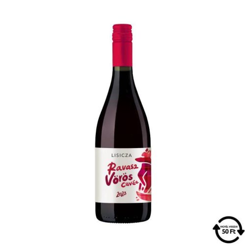 LISICZA BOR RAVASZ VÖRÖS SZÁRAZ DRS 750ML