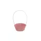FLORENTIN BAMBUSZ OVÁL ANTIKOLT KICSI 66-22-A/PINK - 25X18XH10/40CM 1DB