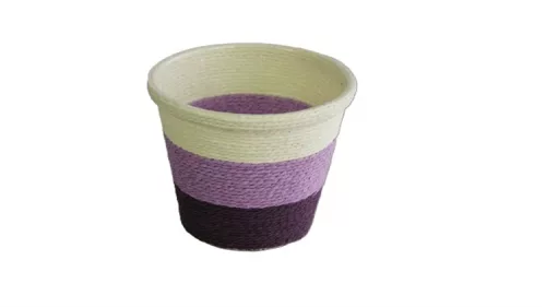 PAPÍRKASPÓ KEREK 3CS 9-16/LILA - D12,5XH11,5CM 10/160 1DB