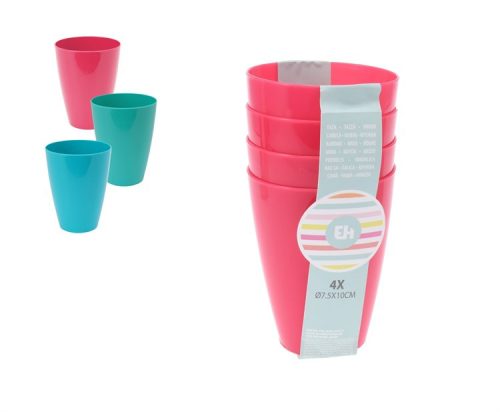 BÖGRE MŰANYAG 4 DARABOS D13,7XH6,5CM 030001660 1DB
