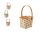 (HÚSV) KOSÁR BAMBUSZ 19X15X13CM ATV000430 1DB