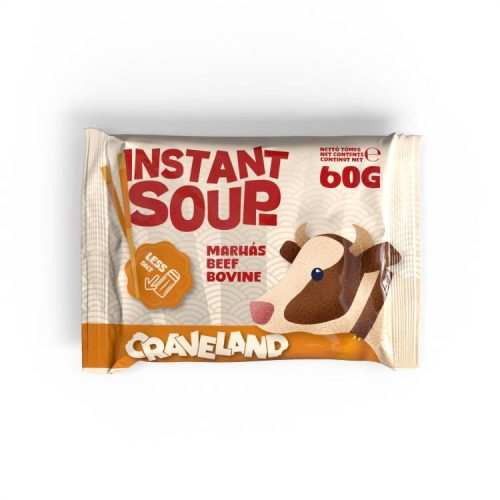CRAVELAND INSTANT TÉSZTALEVES CSÖKK.SÓ ÉS CUKOR MARHAHÚS ÍZŰ 60G
