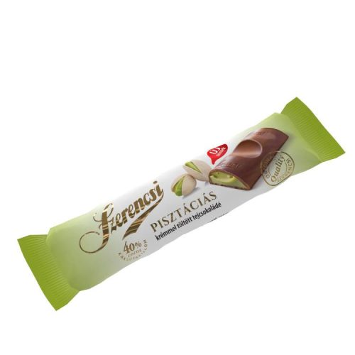 SZERENCSI PISZTÁCIÁS TEJCSOKOLÁDÉ SZELET 19G