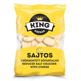 KING KRÉKER CSÖKKENTETT SÓTARTALMÚ SAJTOS 100G