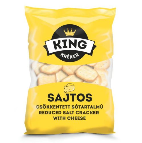 KING KRÉKER CSÖKKENTETT SÓTARTALMÚ SAJTOS 100G