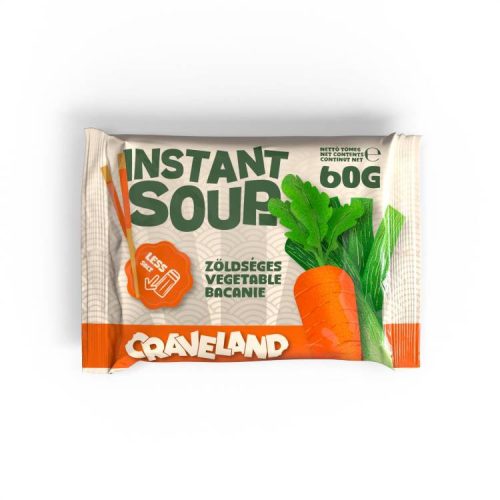 CRAVELAND INSTANT TÉSZTALEVES CSÖKK.SÓ ÉS CUKOR ZÖLDSÉGLEVES ÍZŰ 60G