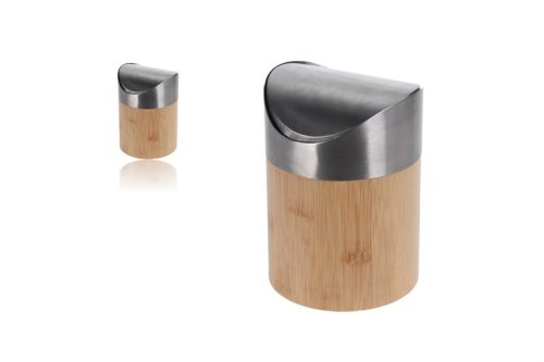 SZEMETES BILLENŐS BAMBUSZ/INOX 1L 1DB