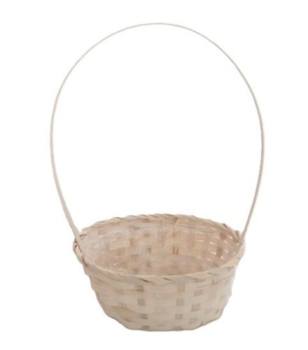 FLORENTIN BAMBUSZ OVÁL ANT.KICSI 66-22-A/FEHÉR 25X18XH10/40CM