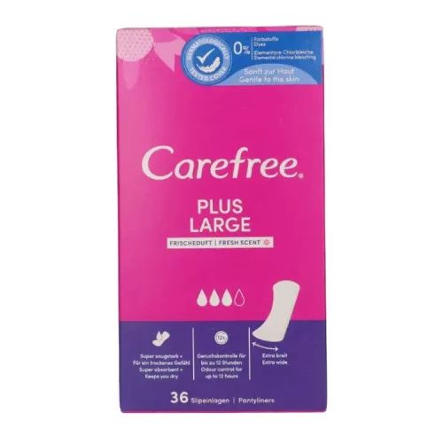 CAREFREE TISZTASÁGI BETÉT PLUS LARGE FRESH 36DB