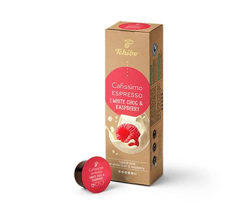 TCHIBO CAFISSIMO KÁVÉKAPSZULA RASPBERRY WHITE CHOC 10DB