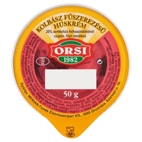 ORSI HÚSKRÉM KOLBÁSZOS 50G
