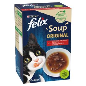 FELIX SOUP ORIGINAL MACSKAELEDEL HÁZIAS VÁLOGATÁS 6X48G